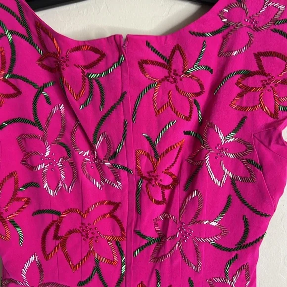 Carmen Marc Valvo Silk Dress